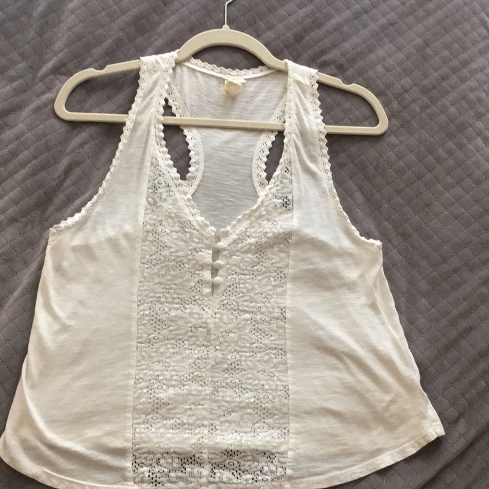 White cotton tank